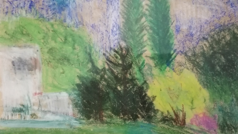 Rik Slabbinck (1914-1991), Pastel, Landschap verkocht voor € 275!
