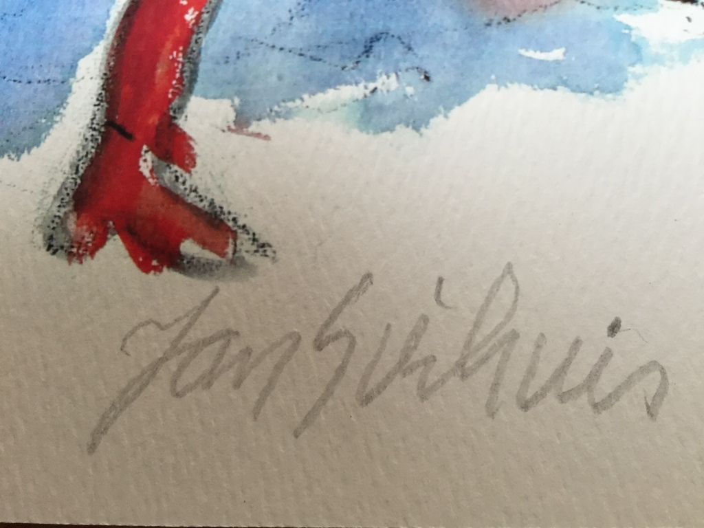 Jan Sierhuis originele EA piezo/zeefdruk kopen? Bied vanaf 1!