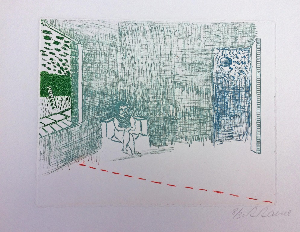 Roger Raveel, mooie ets in goede staat: 8/30 kopen? Bied vanaf 425!