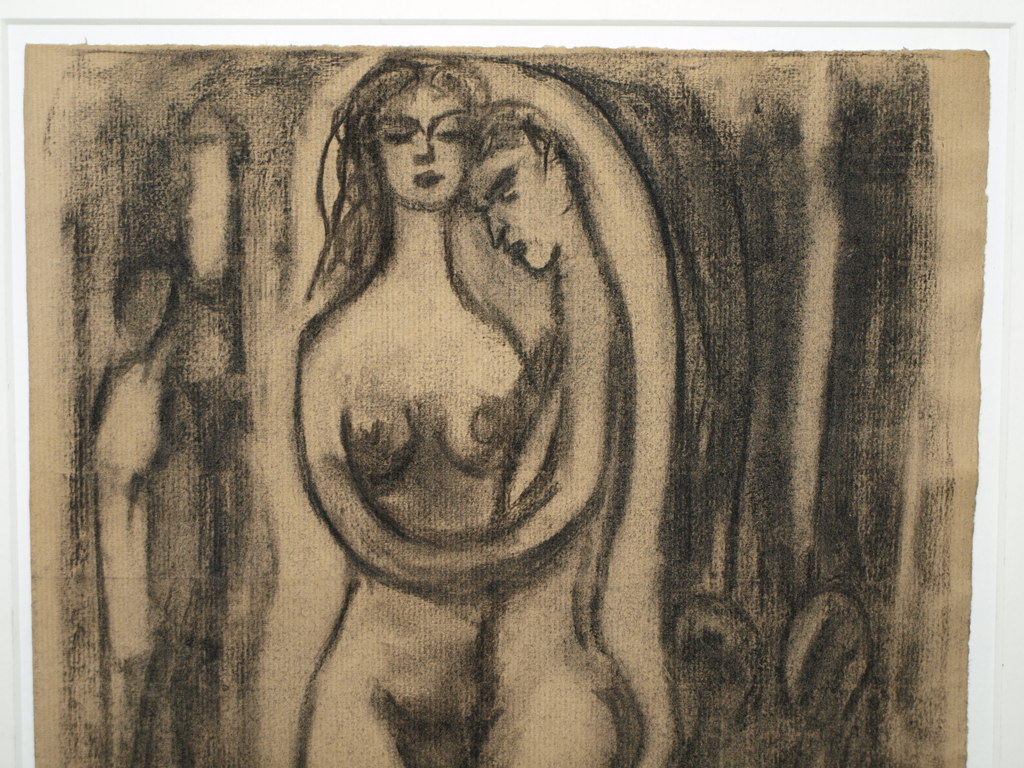 Carla van Slooten (1960) – Houtskooltekening – Naakt – Gesigneerd - ca 1980 kopen? Bied vanaf 1!