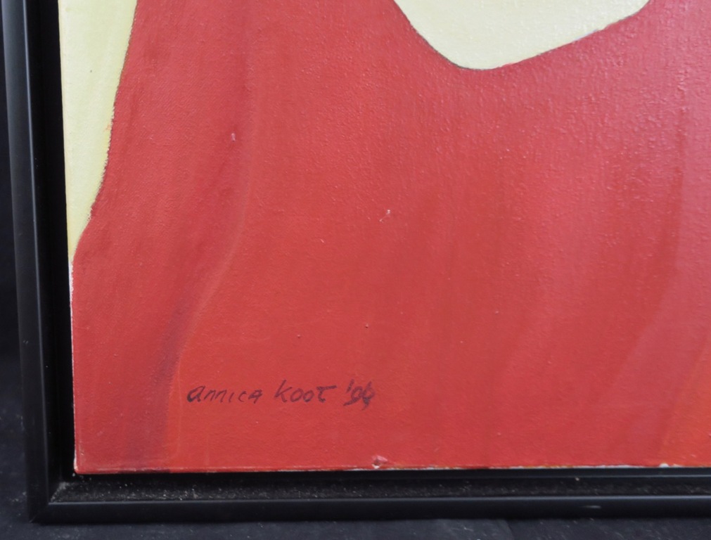 Annica Koot: Olieverf op doek, Waiting for the future - Ingelijst kopen? Bied vanaf 1!