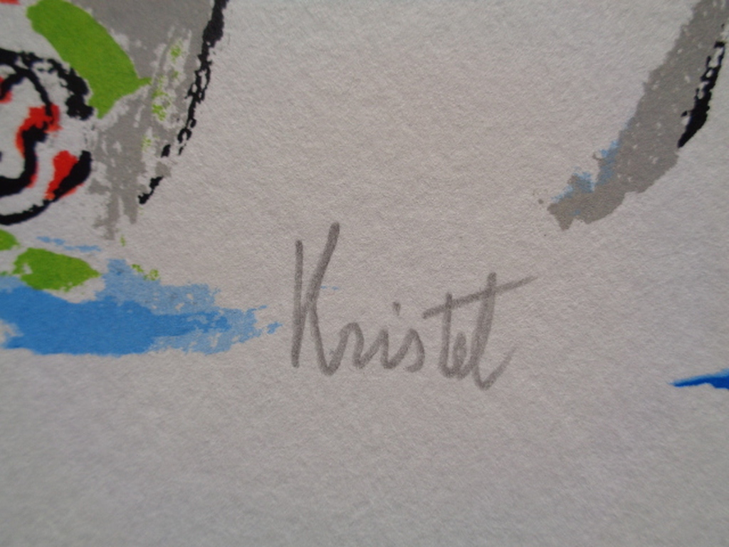 SYLVIA KRISTEL, Gelimiteerde en HANDGESIGNEERDE Zeefdruk MES ROSES  kopen? Bied vanaf 1!