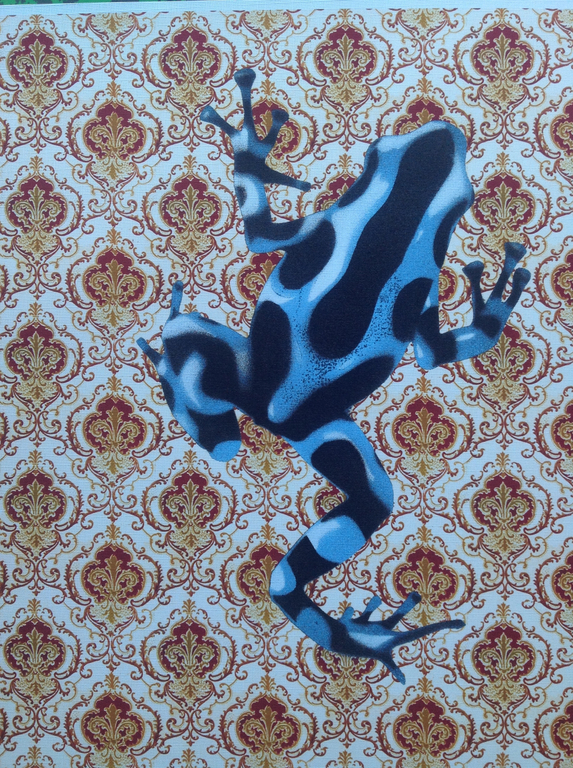 Iggy S.- prachtige  gelimiteerde giclee print-Blue Frog kopen? Bied vanaf 20!