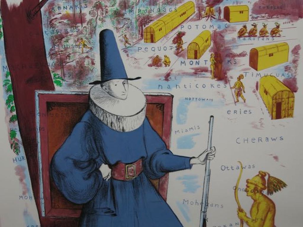 Theo van de Goor: Zeefdruk, New Netherland -Ingelijst kopen? Bied vanaf 35!