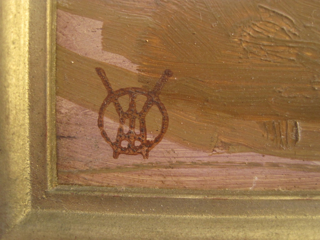 Interessant gesigneerd ca 1930 olieverf landschap "boer bij bollenvelden" monogr kopen? Bied vanaf 1!