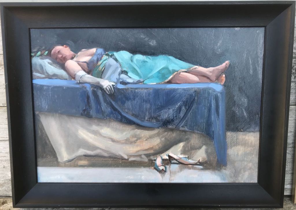 Olieverf op paneel. verkocht voor € 35!