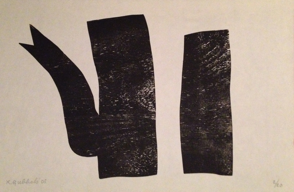 Klaas Gubbels - Zwarte ketel - houtdruk - oplage: 20 ex verkocht voor € 375!