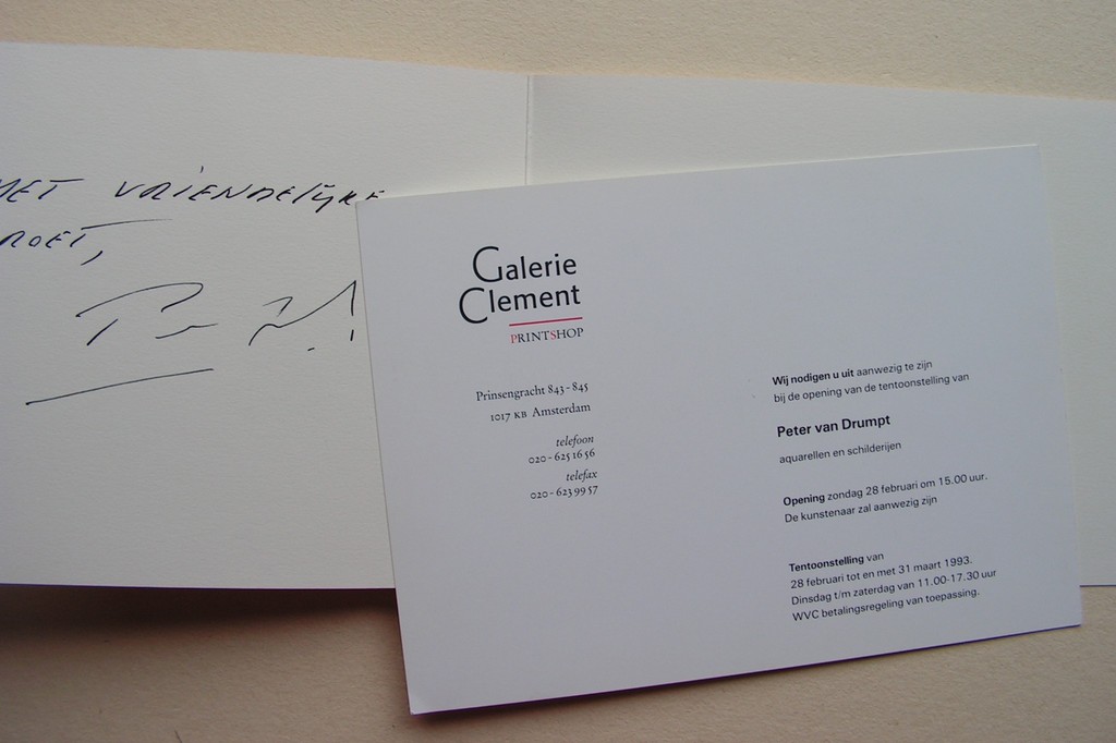 Peter van Drumpt  -  2 x lithografie in kleur  -  ZT - met diverse bijlagen kopen? Bied vanaf 1!