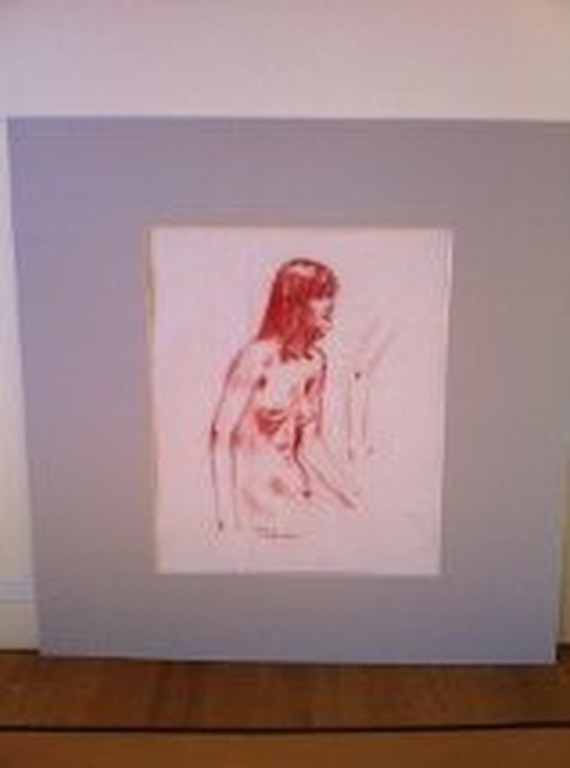 Sierk Schröder: Tekening potlood, dubbelzijdig naakt kopen? Bied vanaf 225!