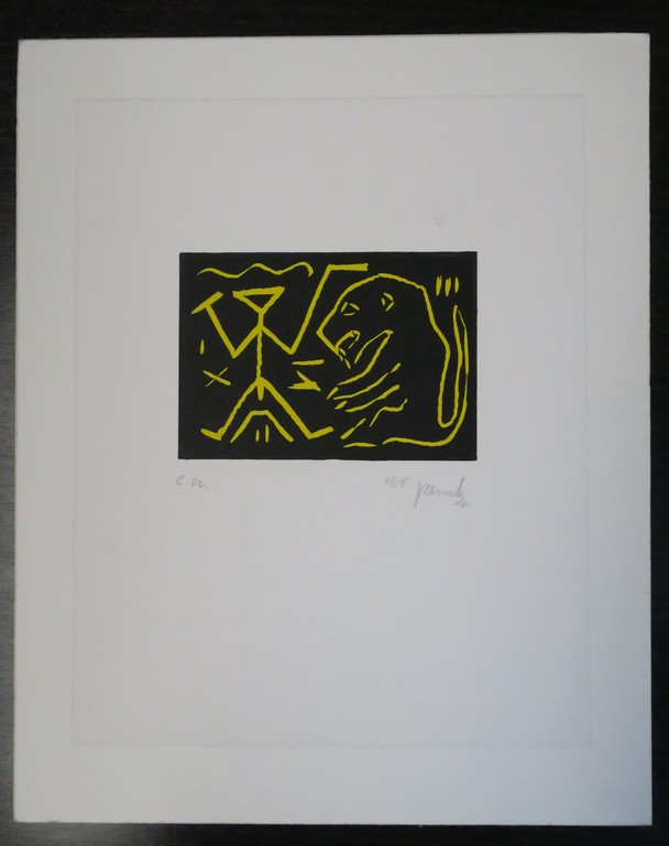 A.R. Penck: Lino, Z.T. kopen? Bied vanaf 250!