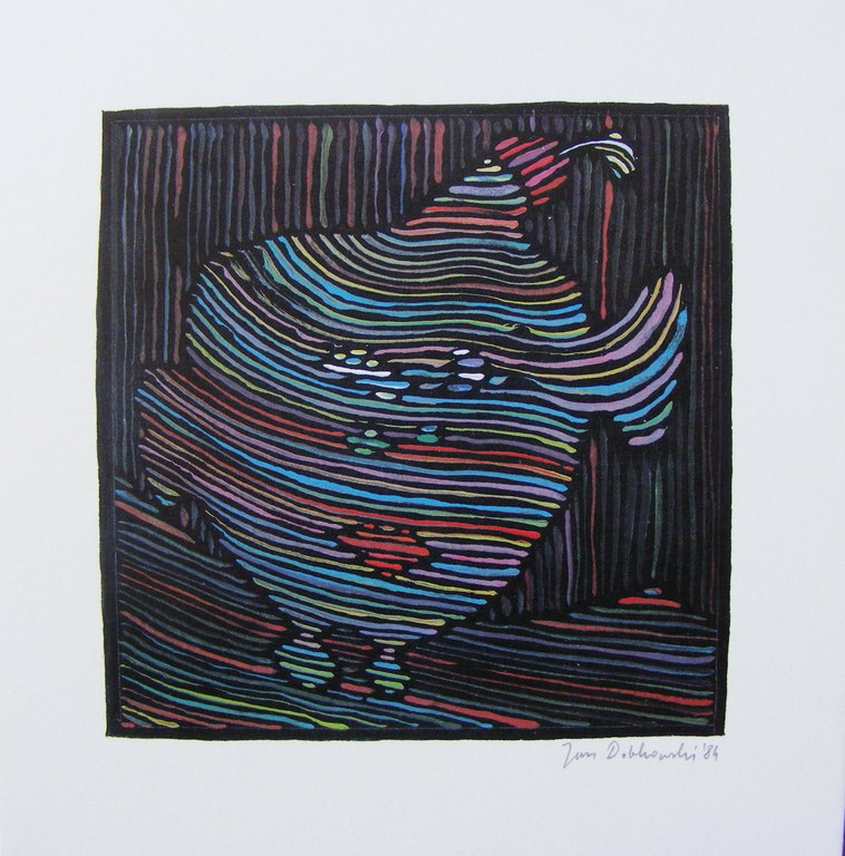 Jan Dobkowski, grafiek, "Motiv III", 1984 kopen? Bied vanaf 25!