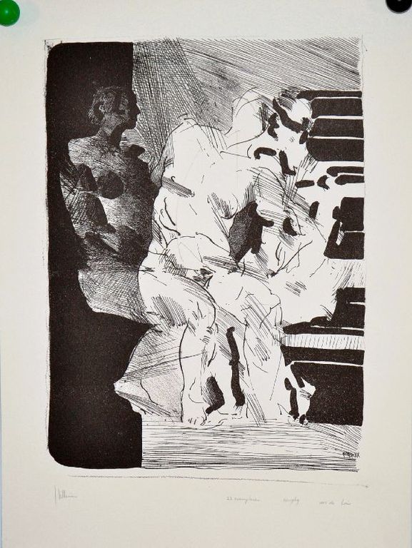 Jaap Hillenius: Litho. Figuren. (voor de luis) kopen? Bied vanaf 35!