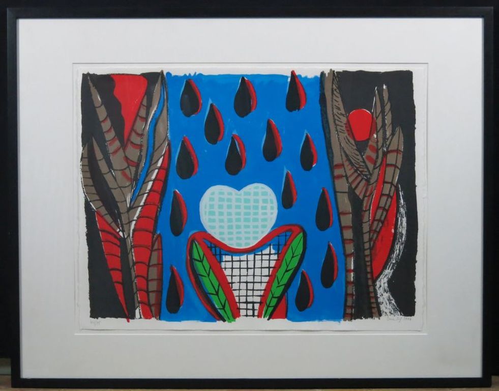 Dora Dolz: Litho, Zonder titel - Ingelijst kopen? Bied vanaf 40!