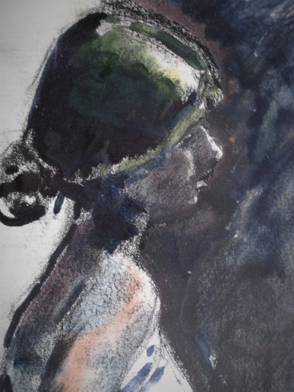  GROOT Pastel  "jonge vrouw in schemering" Jan vd Veer - Nieuwe Haagse School  kopen? Bied vanaf 1!