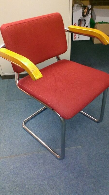 Jaren 50/60 vintage slede Chrome armlegger stoel kopen? Bied vanaf 45!