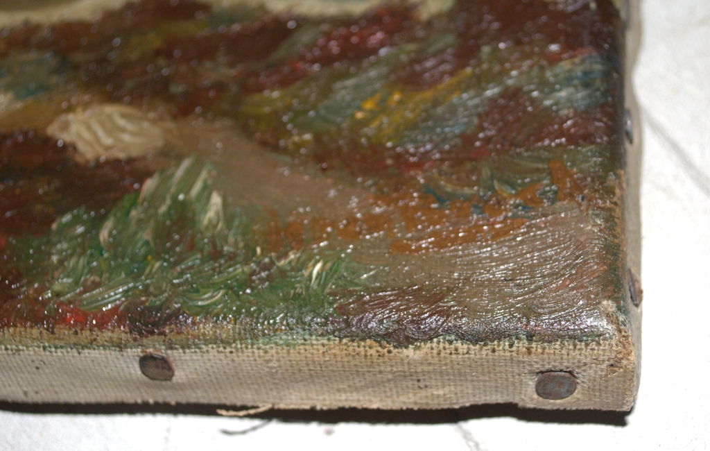 Bos- en heidelandschap - olieverf op doek - gesigneerd kopen? Bied vanaf 35!