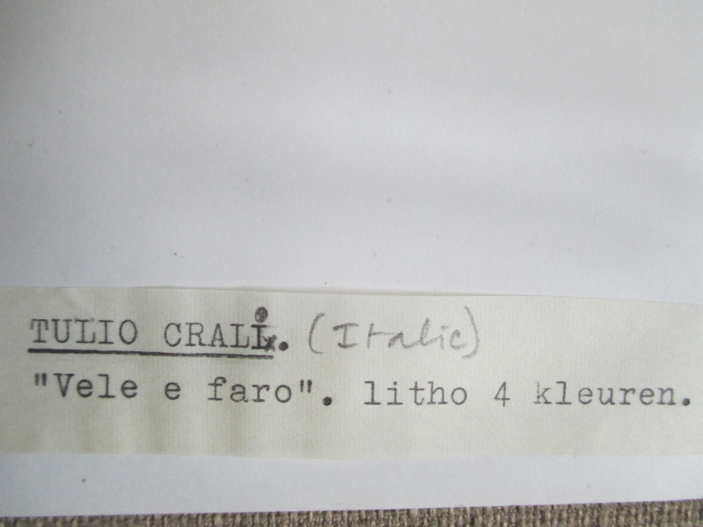 Tulio Crali, 4 kleuren litho  kopen? Bied vanaf 40!