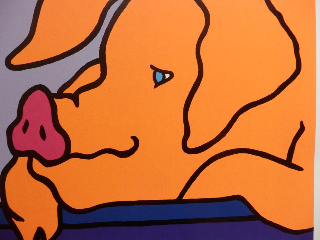 SHUNYAM Zeefdruk EVEN NIETS DOEN Handgesigneerd verkocht voor € 45!