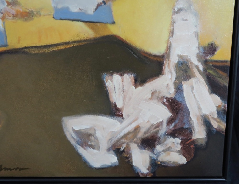 Robert Volmer: Olieverf op doek, Human Landscape - Ingelijst (Groot) kopen? Bied vanaf 300!