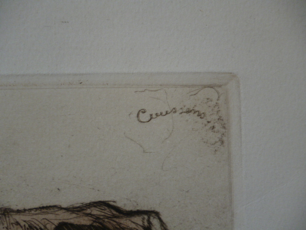 Armand Coussens - kleurenets - Le vacher assis kopen? Bied vanaf 45!