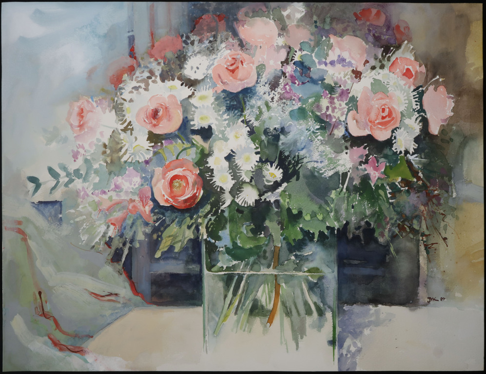 Onbekend gesigneerd: Aquarel, Bloemstilleven kopen? Bied vanaf 1!