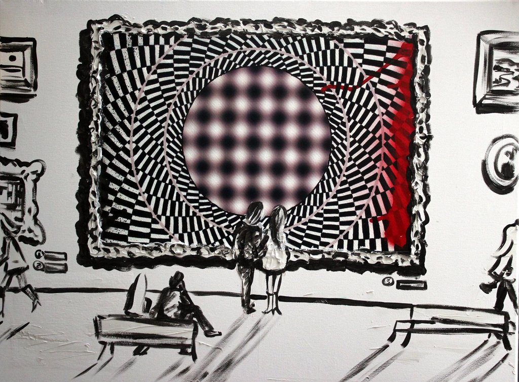 Elena Polyakova: Acrylverf , 	In the Museum of Modern Art kopen? Bied vanaf 100!