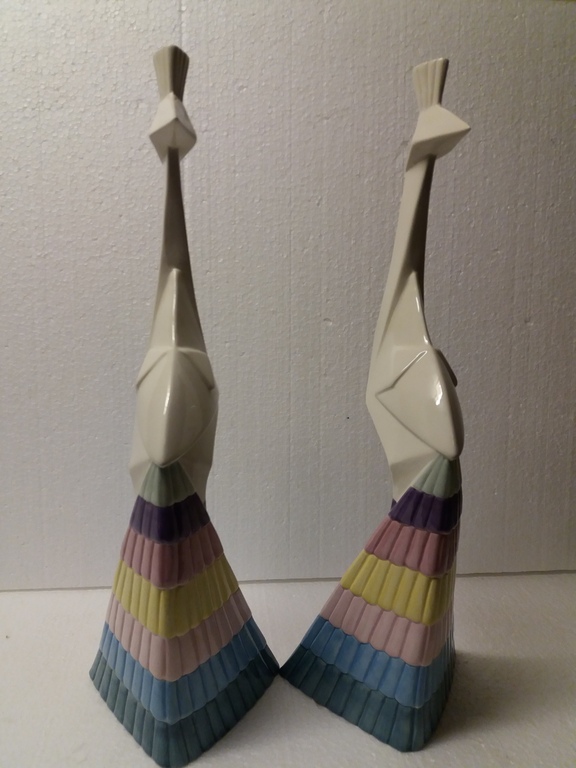 2 x keramische pauw  kopen? Bied vanaf 1!