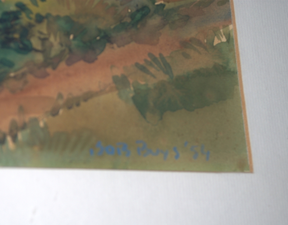 aquarel uit 1954 kopen? Bied vanaf 1!