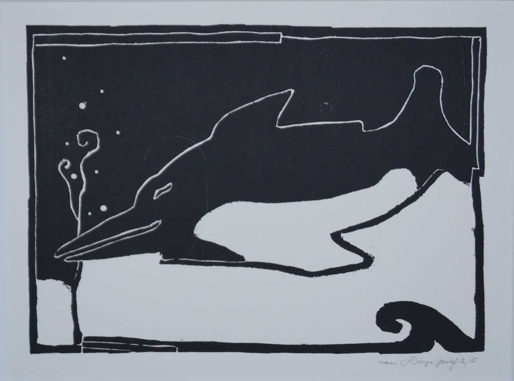 Huibert van Dorp - gesigneerde zeefdruk - 5 ex. kopen? Bied vanaf 18!