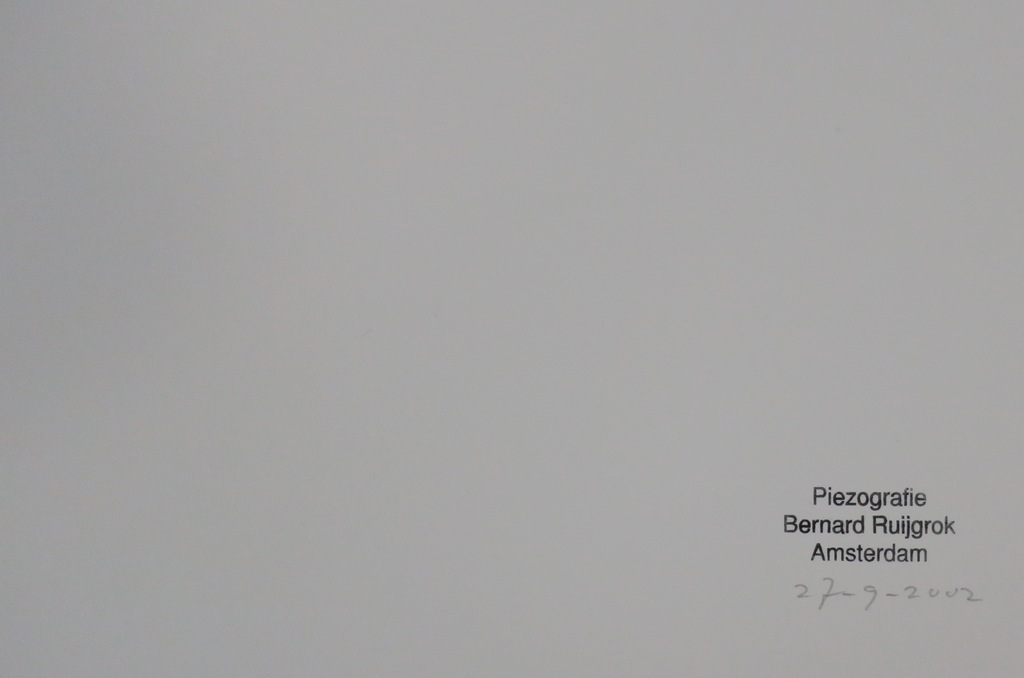 Bernard Ruygrok: Piezografie, Zonder titel (blauw) kopen? Bied vanaf 1!