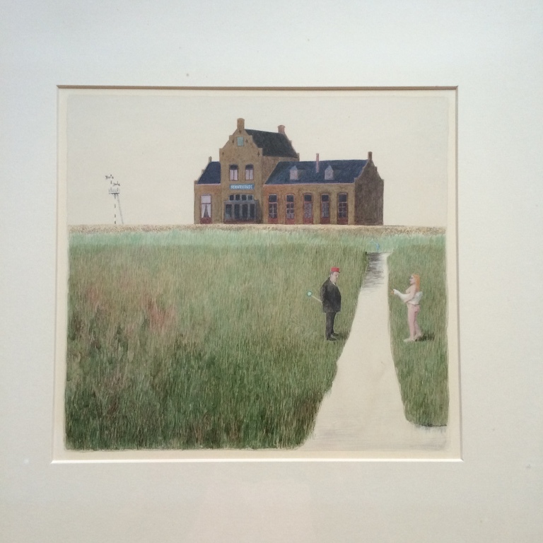 Mart Kempers: Aquarel, het Station van Scharwoude kopen? Bied vanaf 220!