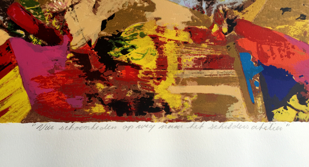 Willem van Scheijndel - Vier schoonheden op weg naar het schildersatelier - E/A kopen? Bied vanaf 120!