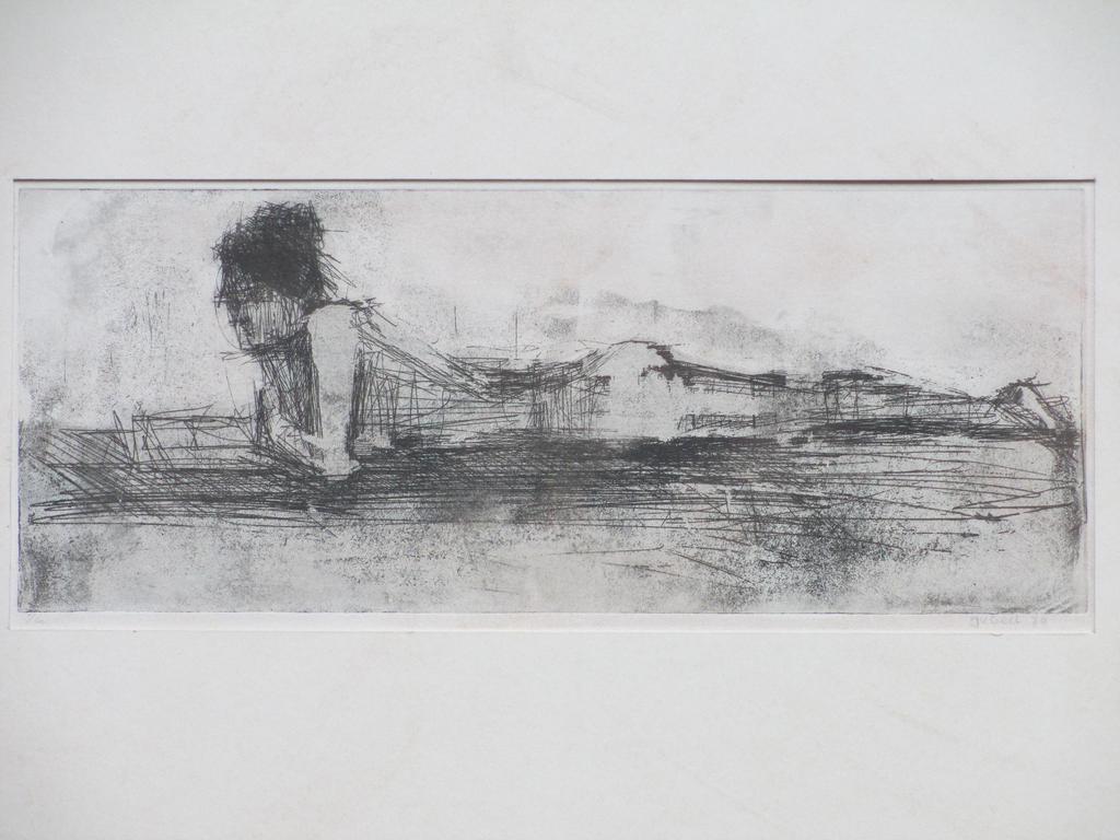 J.van Geel, Liggend Naakt, Ets kopen? Bied vanaf 30!