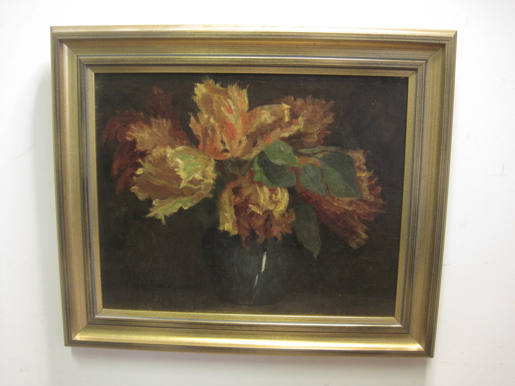 Amsterdams impressioniste Fanny Psicha 1864-1950 "Bloemstillen Strelitzia" gesig kopen? Bied vanaf 1!