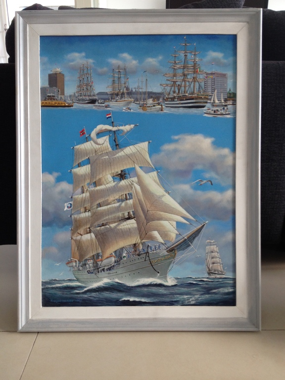 Sail Amsterdam 1985, Artist's impression, acrylschilderij kopen? Bied vanaf 2650!
