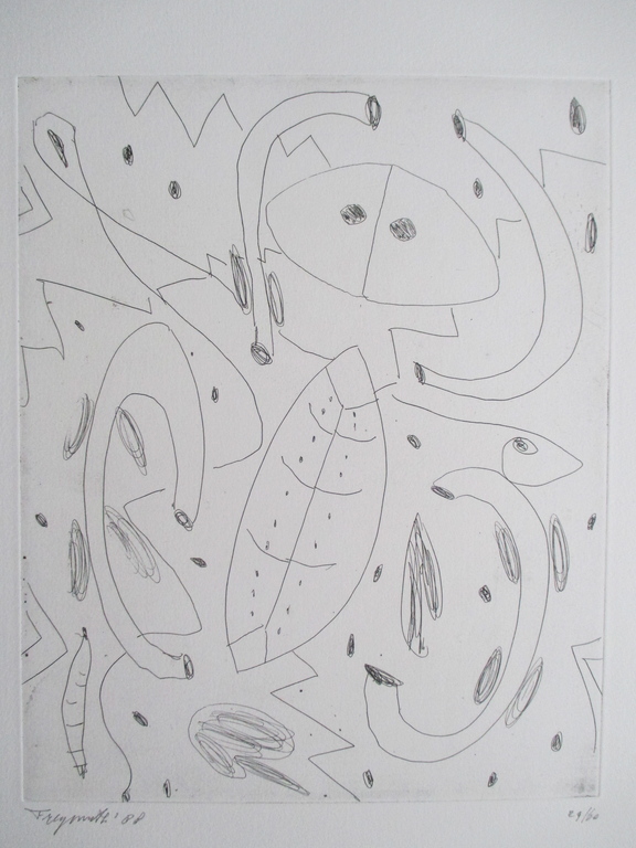 A. Freijmuth, ets "Het Goddelijk Dier" 1988 nr. 29/60 verkocht voor € 60!