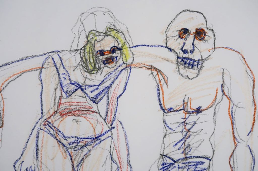 Hanny Ramaer: Krijttekening, Zonder titel kopen? Bied vanaf 20!