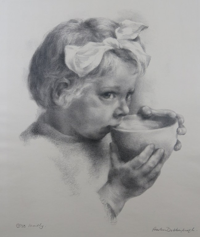 Aart van Dobbenburgh: Litho, Marthy verkocht voor € 42!