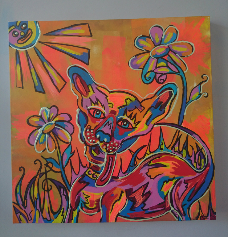 Happy dog uit de serie Power Flower  Zippora Meijer kopen? Bied vanaf 15!