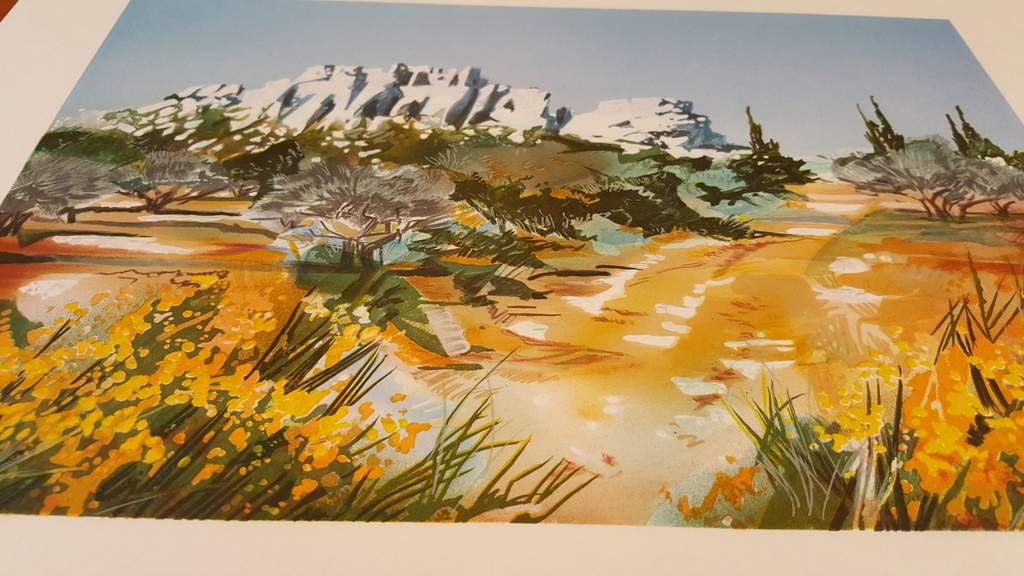 Ella Fort, Zuidelijk berglandschap, Schitterende Kleuren Lithografie kopen? Bied vanaf 1!
