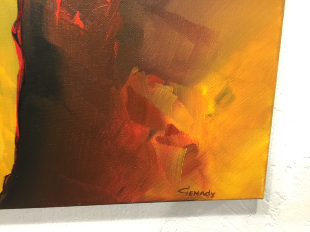 GENA GENADYJ, gemengde technieken op doek, gesigneerd. kopen? Bied vanaf 1!