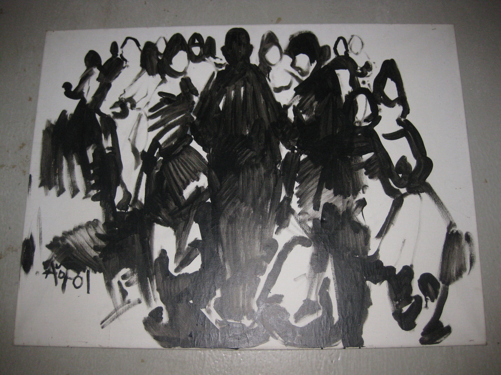 Albert van den Pol - groot werk - Olie op doek - 90x120 kopen? Bied vanaf 1!