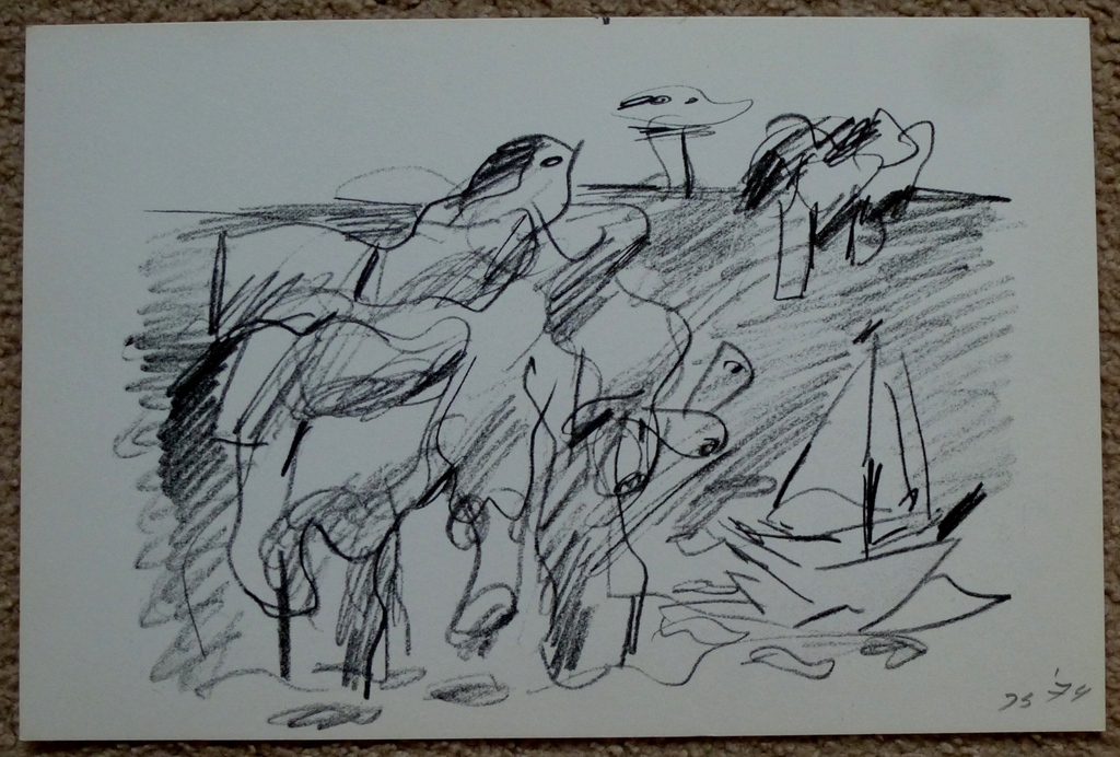 Jan Sierhuis, litho 3, 1974, handgesigneerd kopen? Bied vanaf 35!