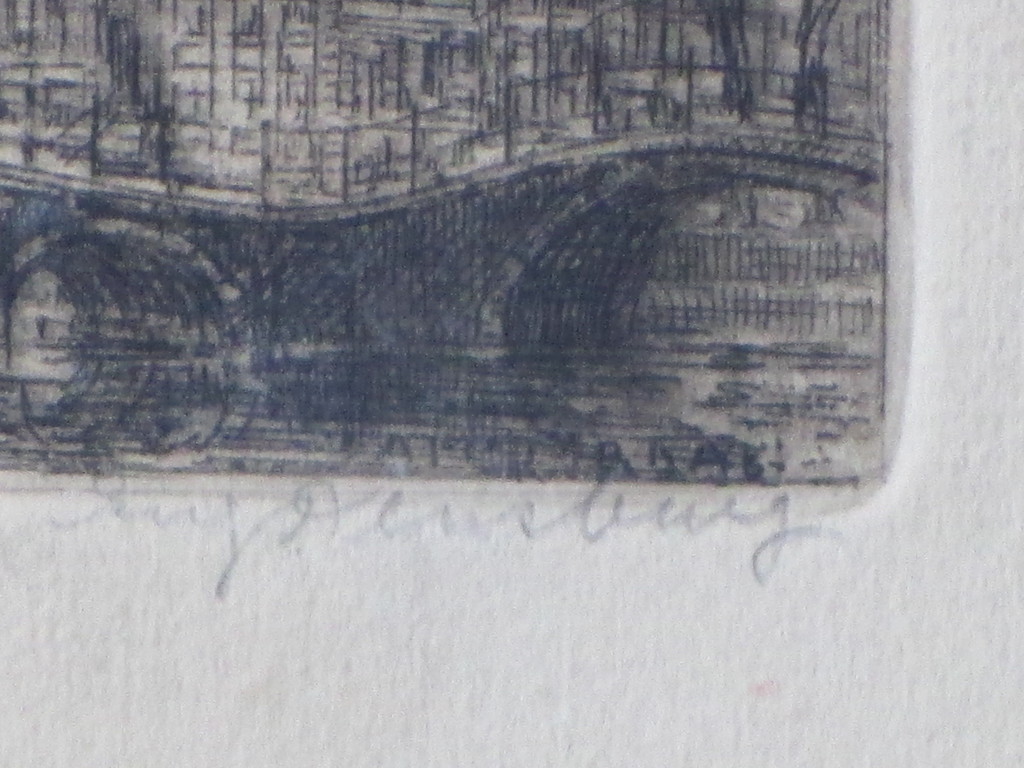 Eugene Rensburg, Reguliersgracht Amsterdam, Ets kopen? Bied vanaf 1!