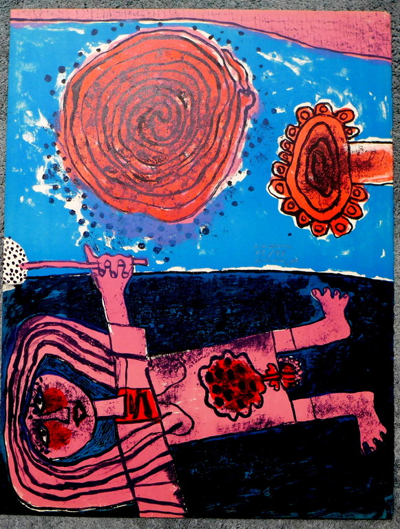 Corneille, litho uit 1971, L'Aigrette verkocht voor € 275!