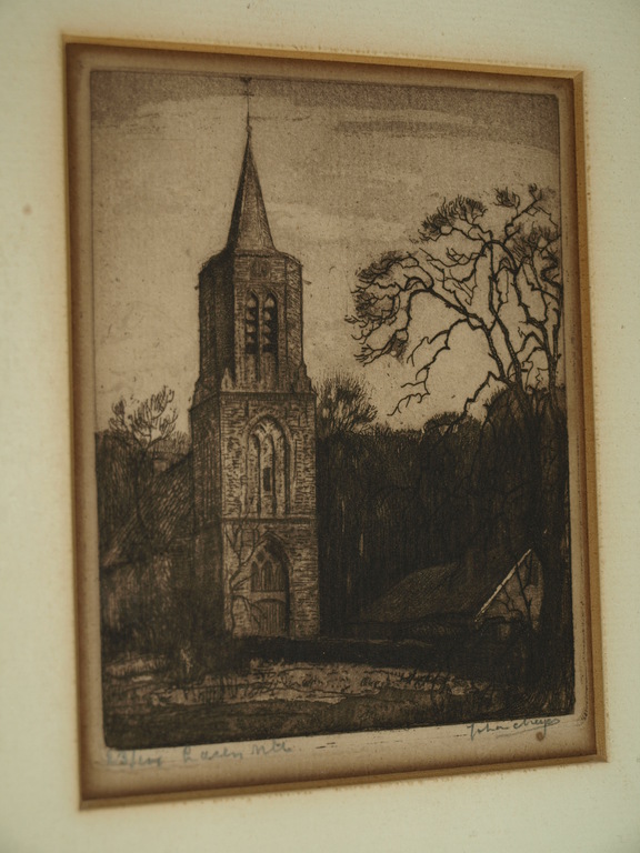Ets – Laren nu - Gesigneerd – 1943 - Ingelijst 21 x 26 cm – 23/100 kopen? Bied vanaf 1!