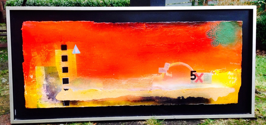 Theo koster, gemengde techniek, indian summer verkocht voor € 201!