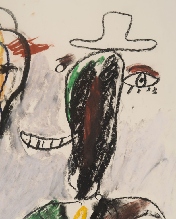 Anton Martineau: Krijttekening, Twee figuren (Groot) kopen? Bied vanaf 135!