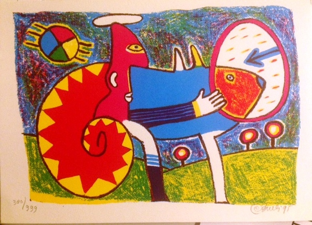 Clemens Briels, elegance slak zeefdruk verkocht voor € 40!