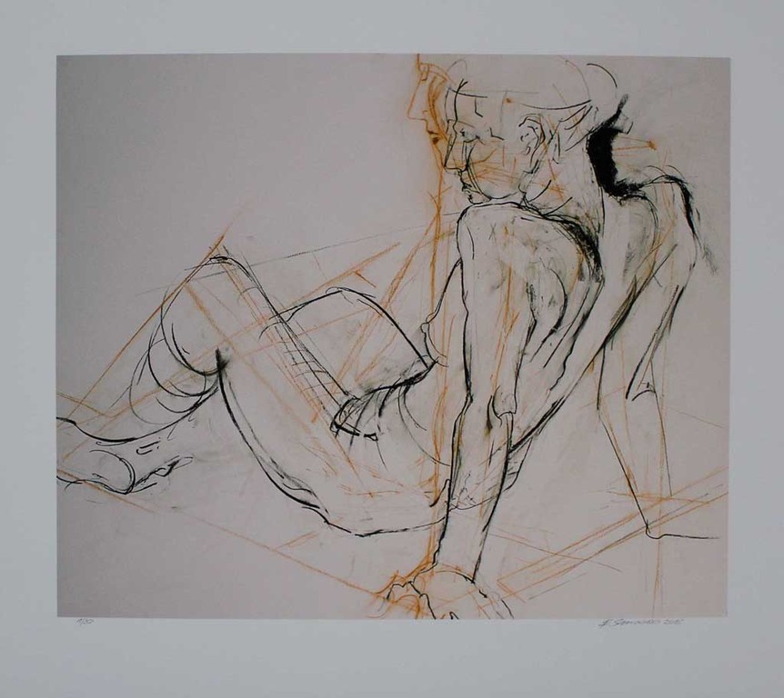 Erich Smodics. -Angi- Giclee. Krachtig werk uit 2015. Handgesigneerd verkocht voor € 79!